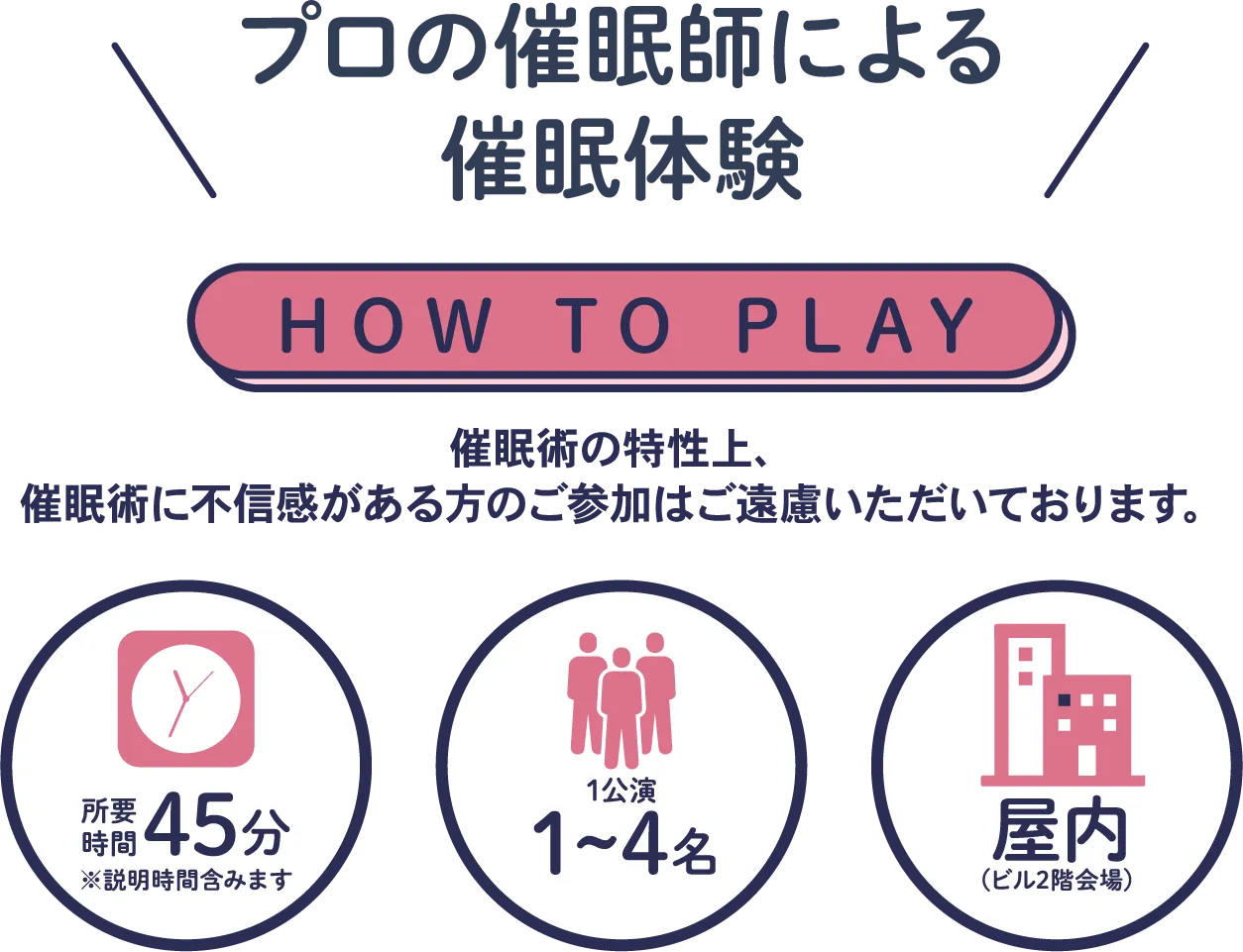 プロの催眠師による催眠体験