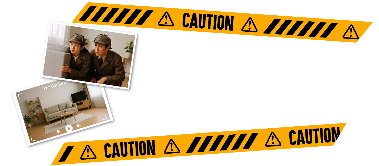 「夫」に見つからないように証拠を探せ！